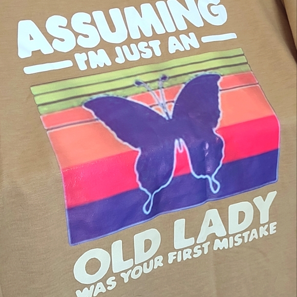 Graphic T-Shirt with a little attitude NWOT Size 2x Long Sleeve - Picture 2 of 3